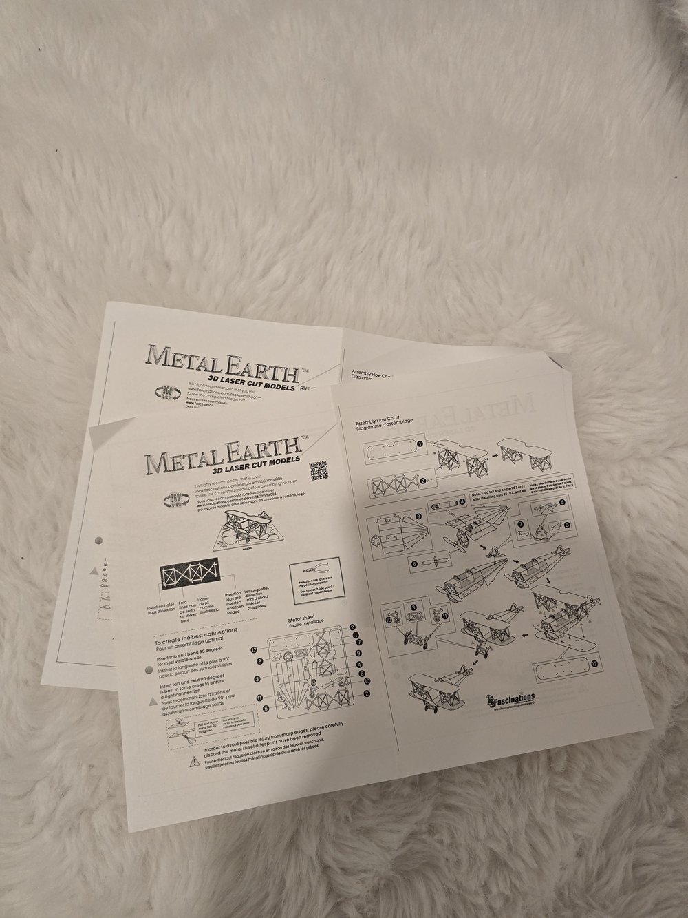 Metal Earth 3D Laser Cut Models Kit Bundle - Silver Aircraft & Shuttle - Picture 8 of 8